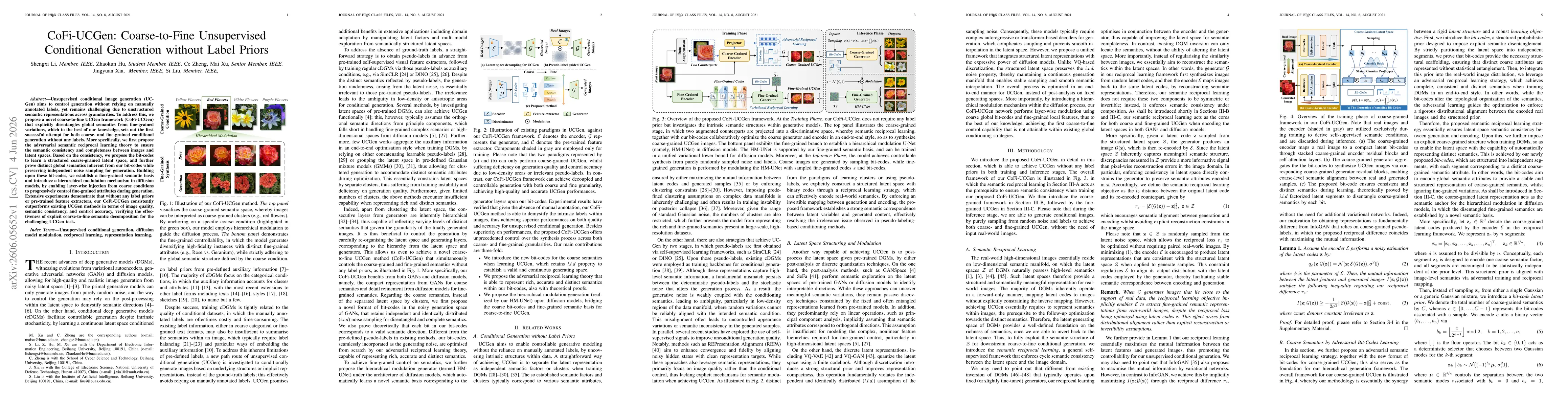 Thumbnail for CoFi-UCGen: Coarse-to-Fine Unsupervised Conditional Generation without Label Priors