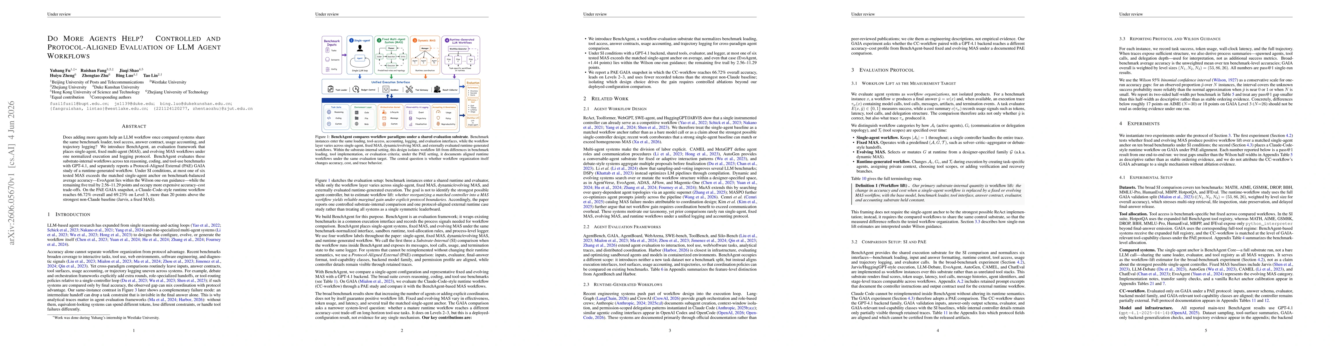 Thumbnail for Do More Agents Help? Controlled and Protocol-Aligned Evaluation of LLM Agent Workflows