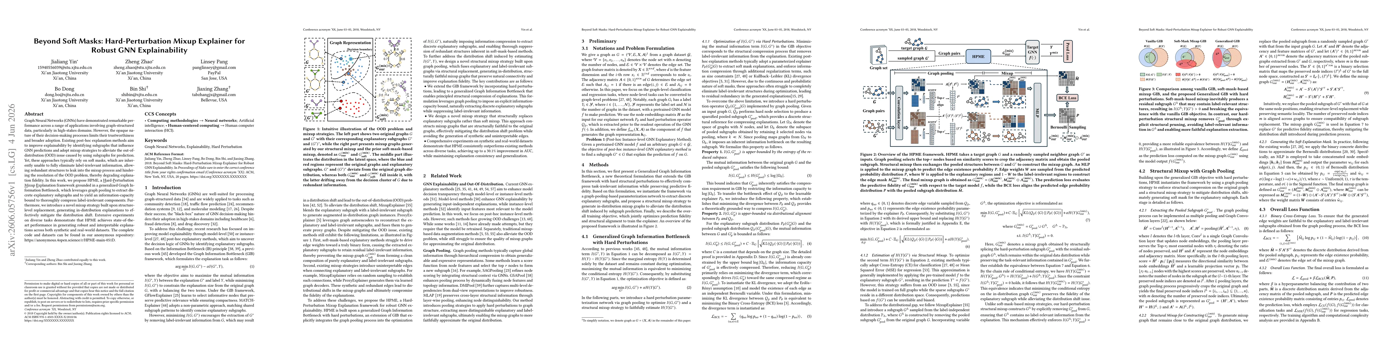 Thumbnail for Beyond Soft Masks: Hard-Perturbation Mixup Explainer for Robust GNN Explainability