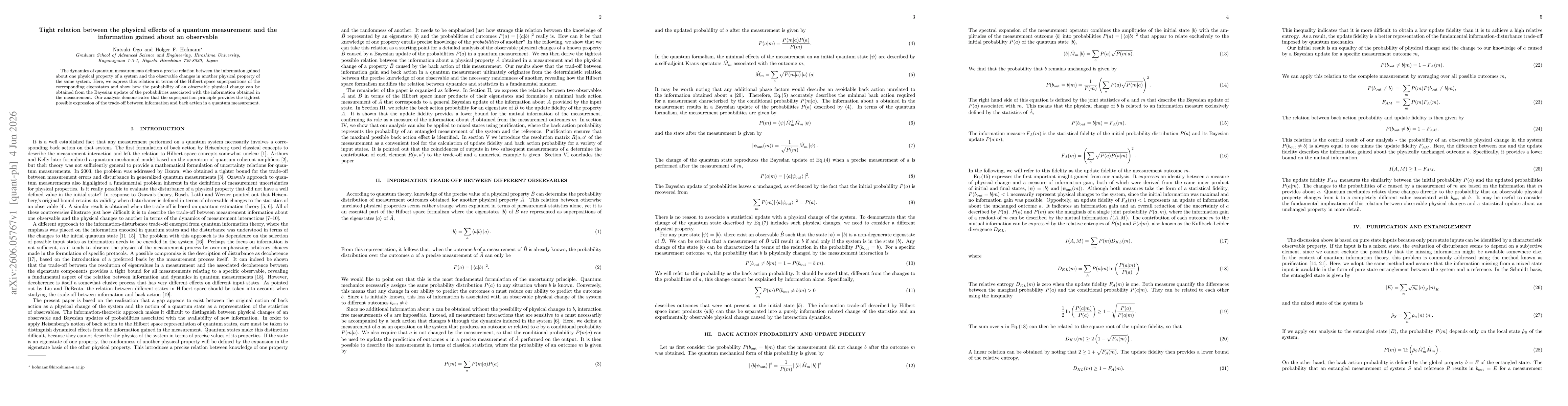 Thumbnail for Tight relation between the physical effects of a quantum measurement and the information gained about an observable