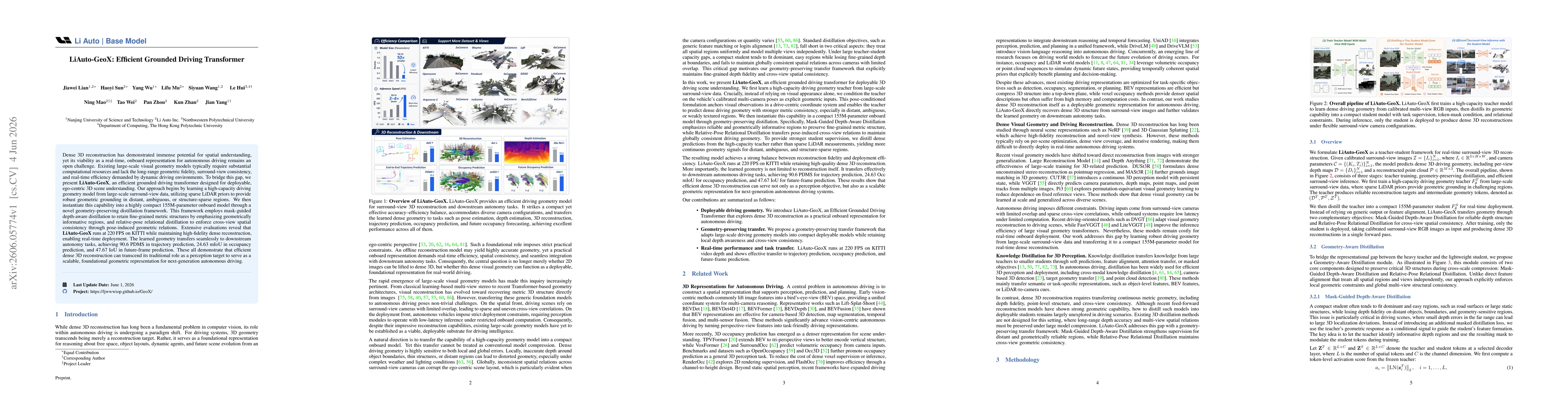 Thumbnail for LiAuto-GeoX: Efficient Grounded Driving Transformer
