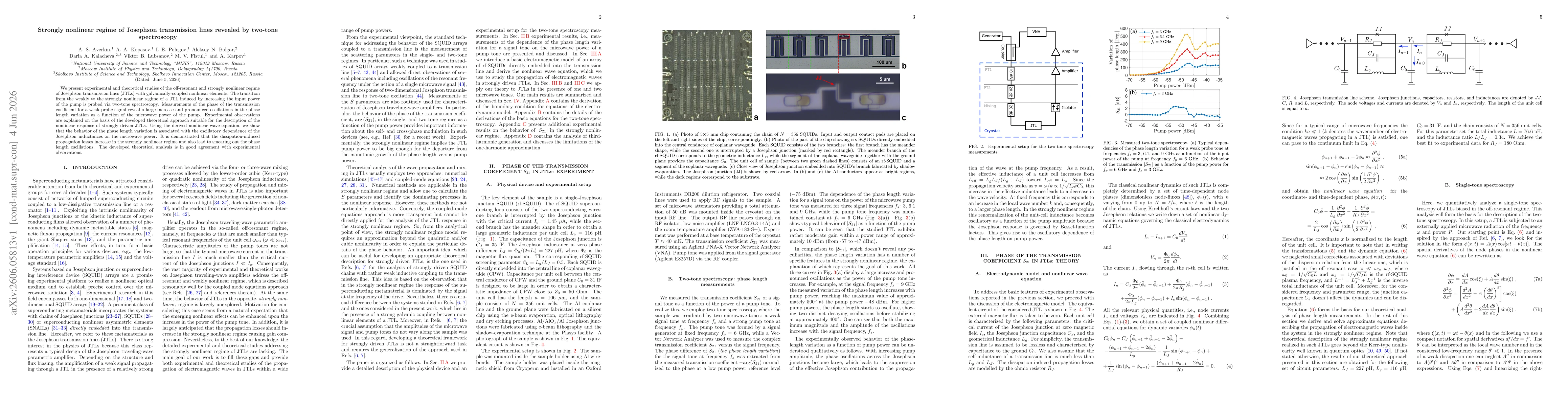 Thumbnail for Strongly nonlinear regime of Josephson transmission lines revealed by two-tone spectroscopy
