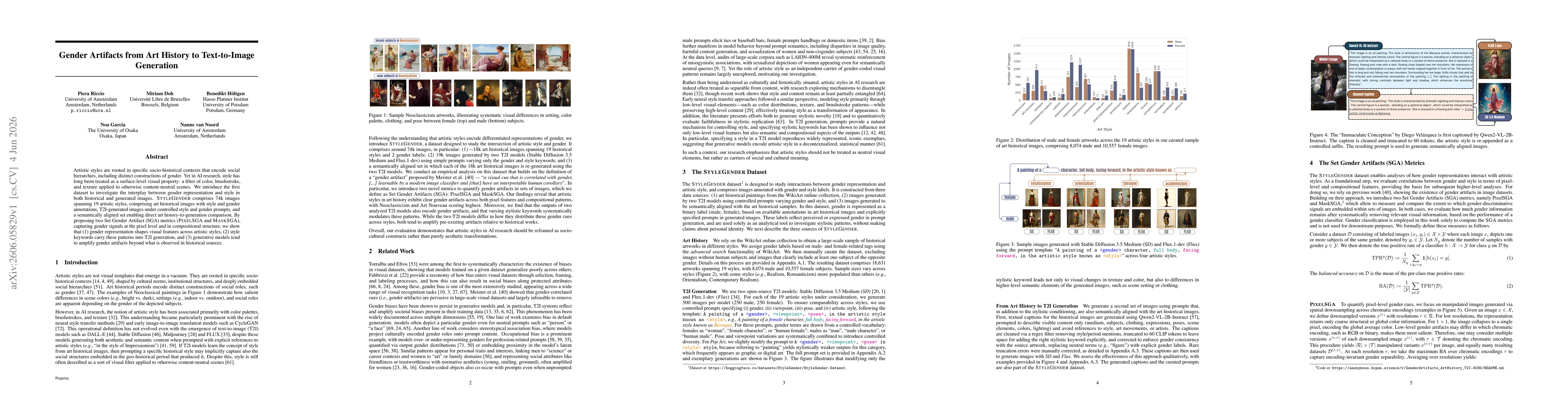 Thumbnail for Gender Artifacts from Art History to Text-to-Image Generation