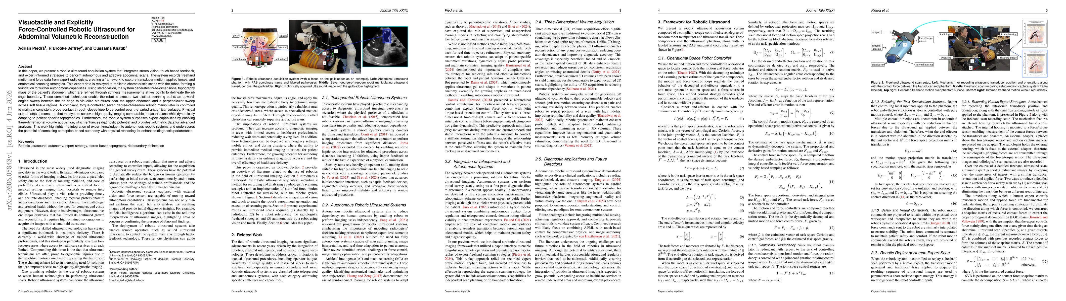 Thumbnail for Visuotactile and Explicitly Force-Controlled Robotic Ultrasound for Abdominal Volumetric Reconstruction
