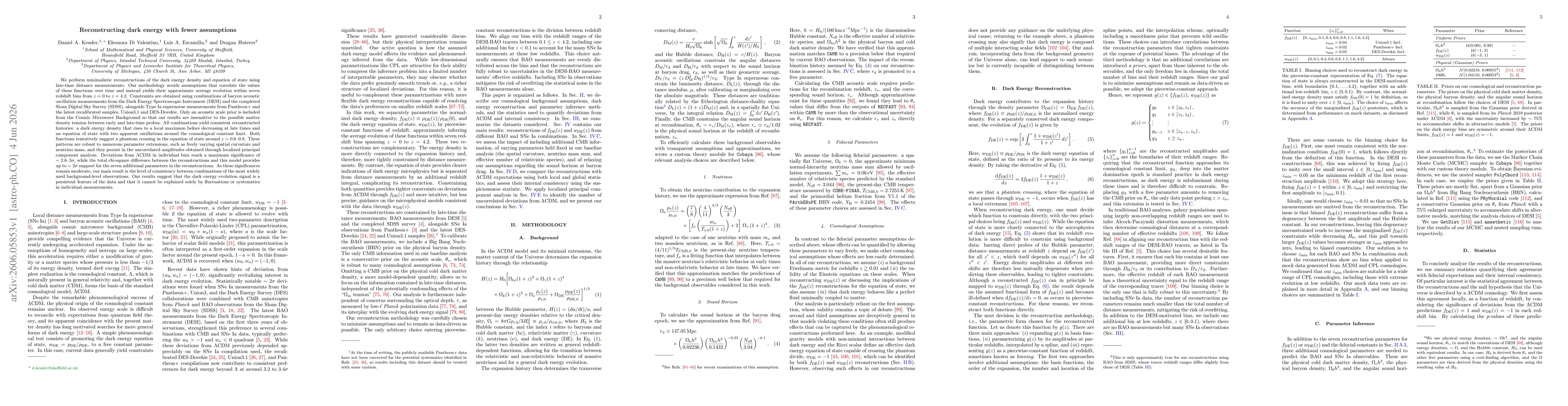 Thumbnail for Reconstructing dark energy with fewer assumptions