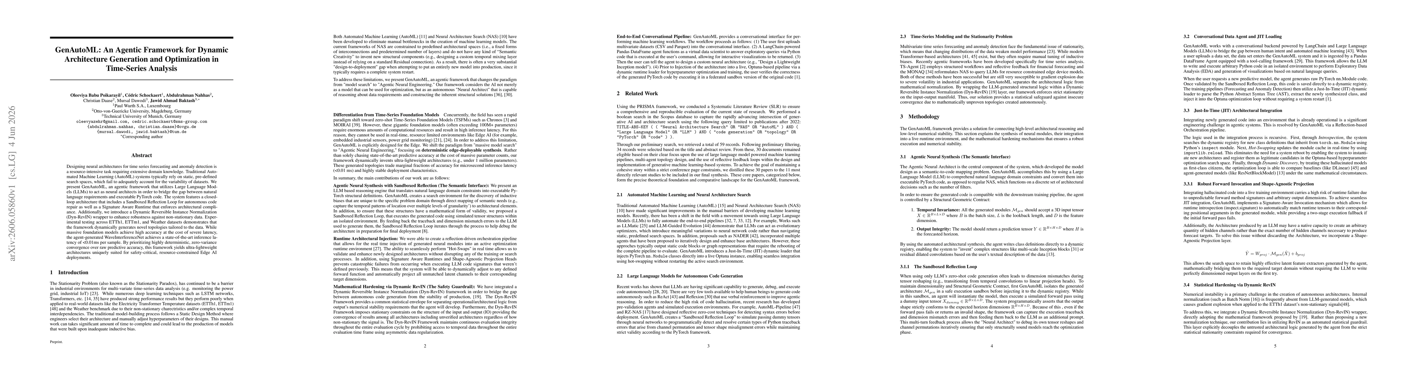 Thumbnail for GenAutoML: An Agentic Framework for Dynamic Architecture Generation and Optimization in Time-Series Analysis