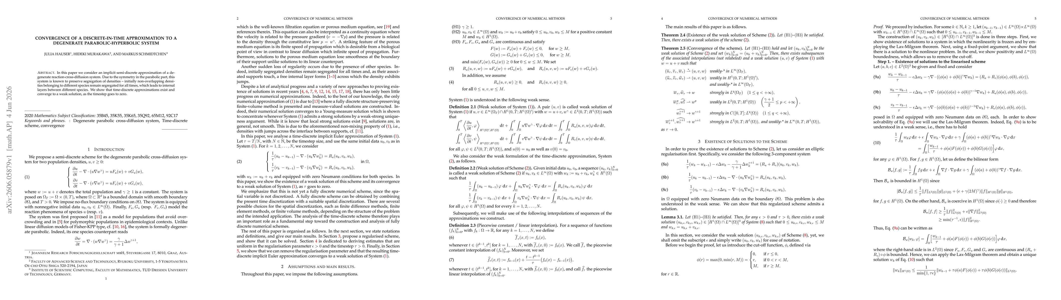 Thumbnail for Convergence of a discrete-in-time Approximation to a Degenerate Parabolic-Hyperbolic System