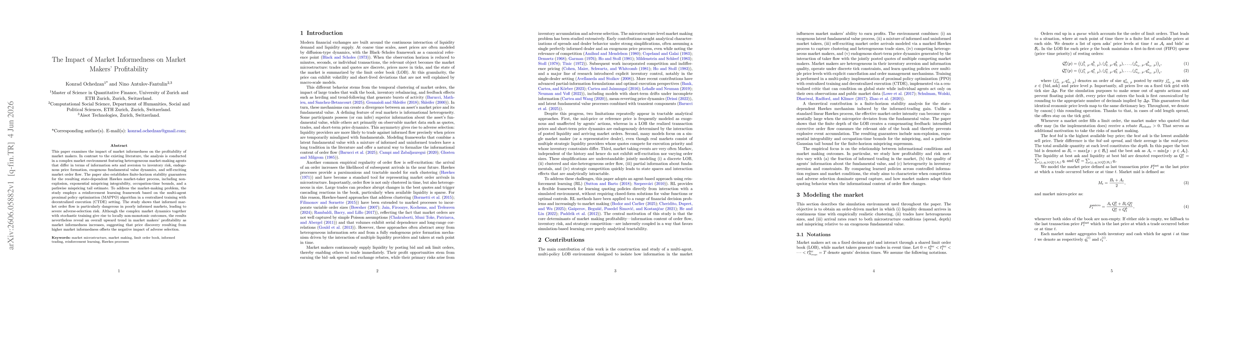 Thumbnail for The Impact of Market Informedness on Market Makers' Profitability