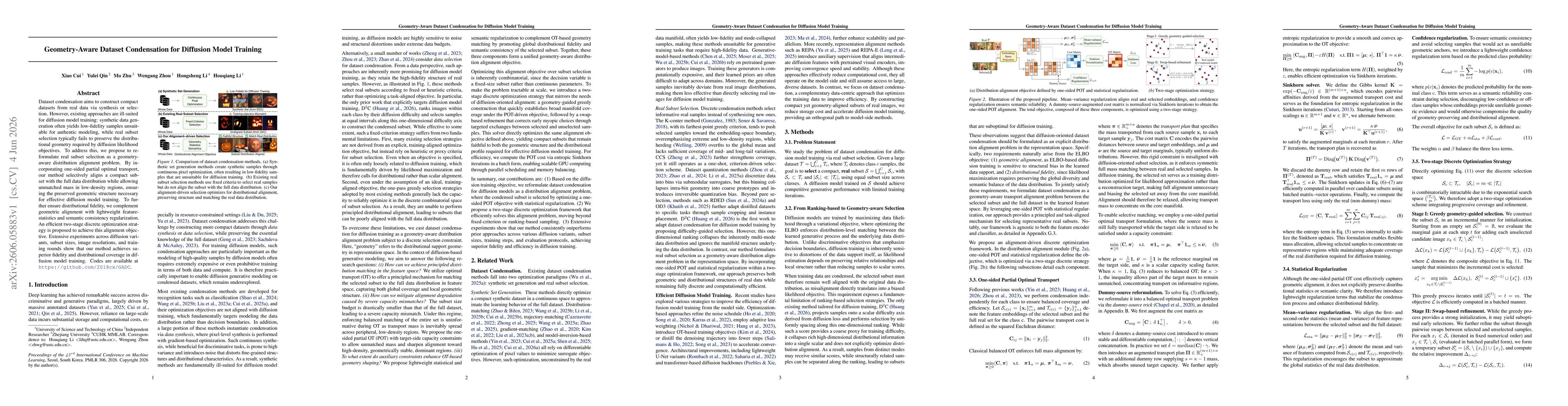 Thumbnail for Geometry-Aware Dataset Condensation for Diffusion Model Training