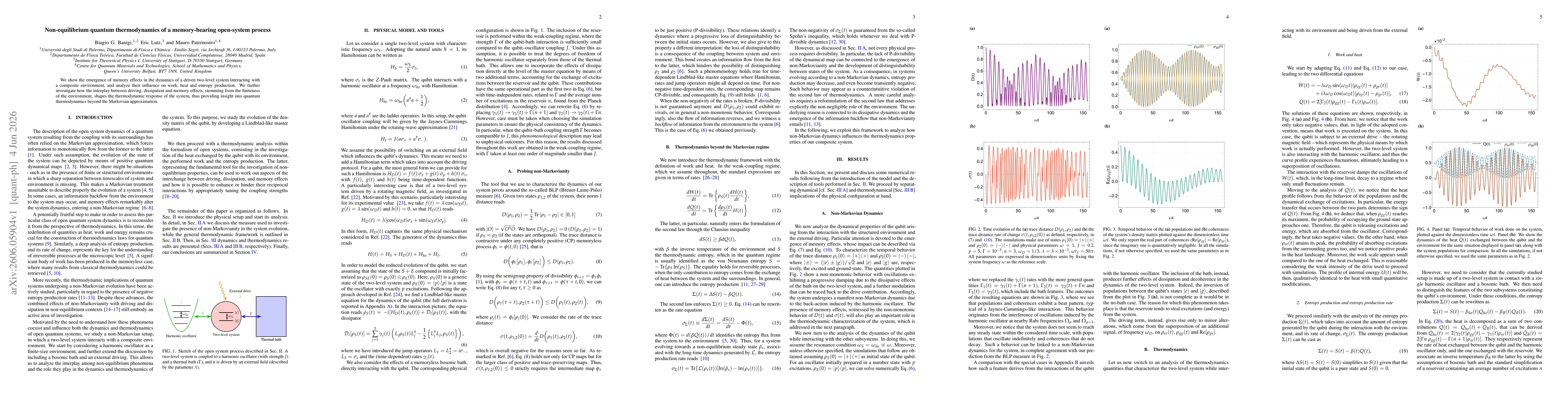 Thumbnail for Non-equilibrium quantum thermodynamics of a memory-bearing open-system process