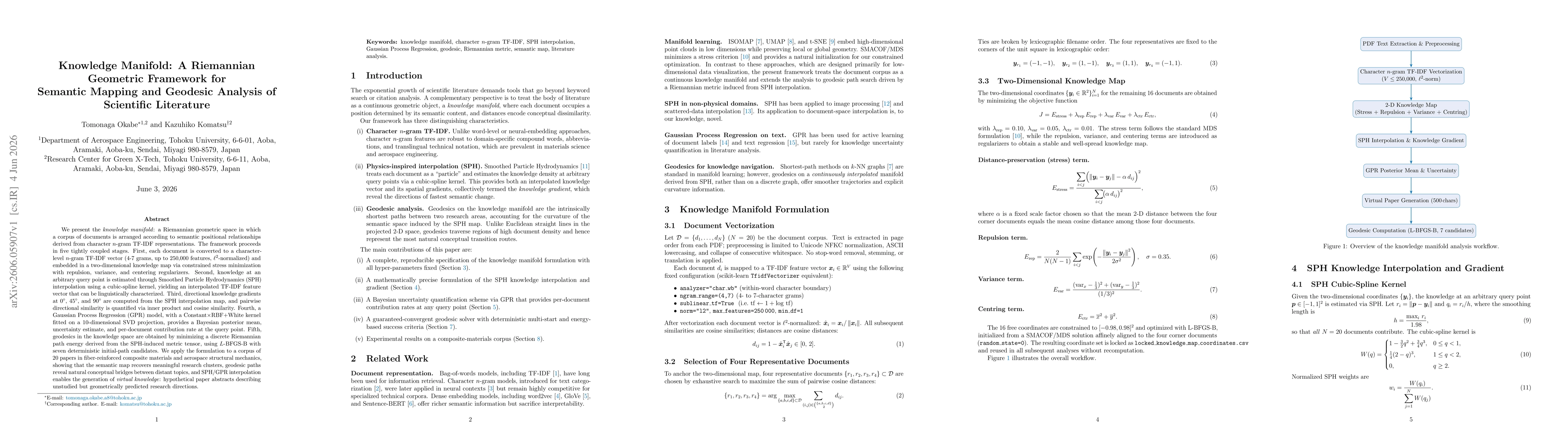 Thumbnail for Knowledge Manifold: A Riemannian Geometric Framework for Semantic Mapping and Geodesic Analysis of Scientific Literature