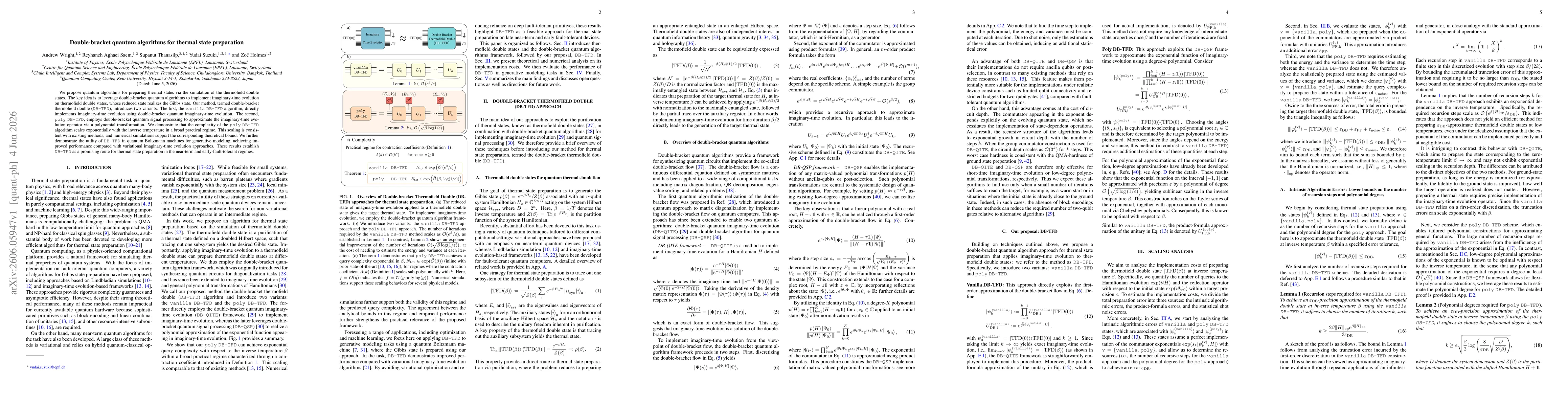 Thumbnail for Double-bracket quantum algorithms for thermal state preparation