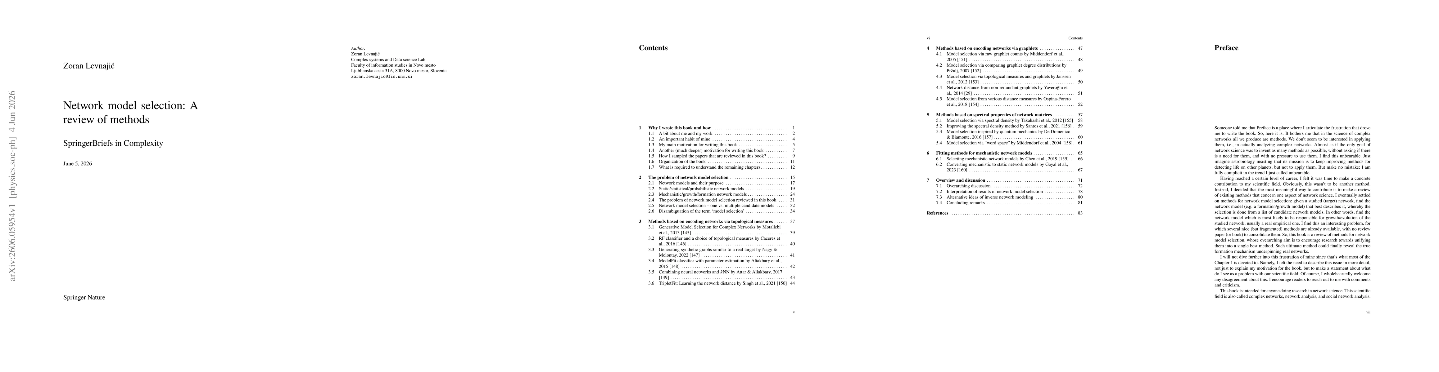 Thumbnail for Network model selection: A review of methods