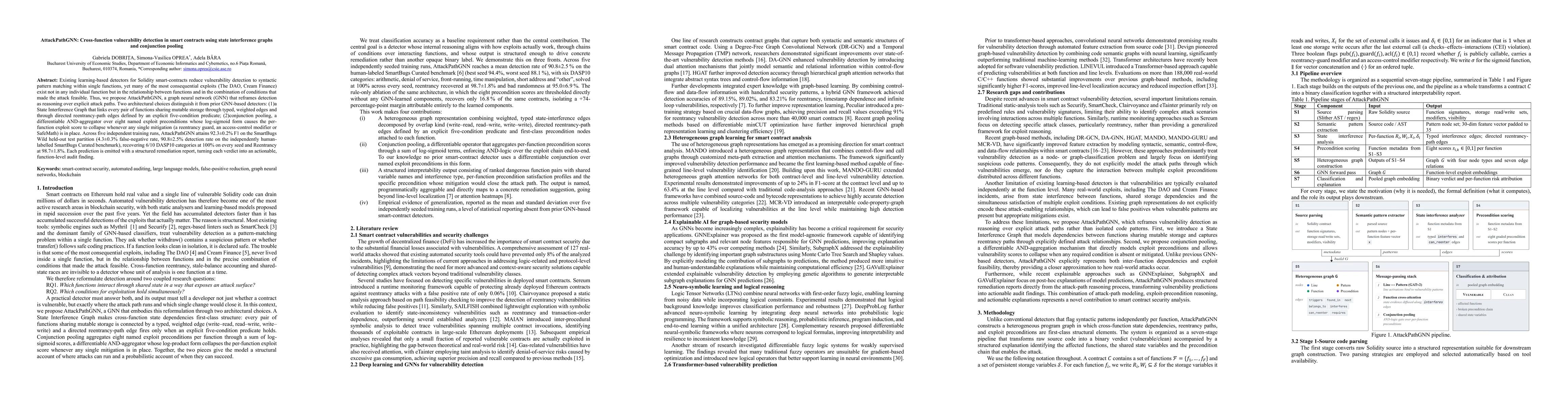 Thumbnail for AttackPathGNN: Cross-function vulnerability detection in smart contracts using state interference graphs and conjunction pooling