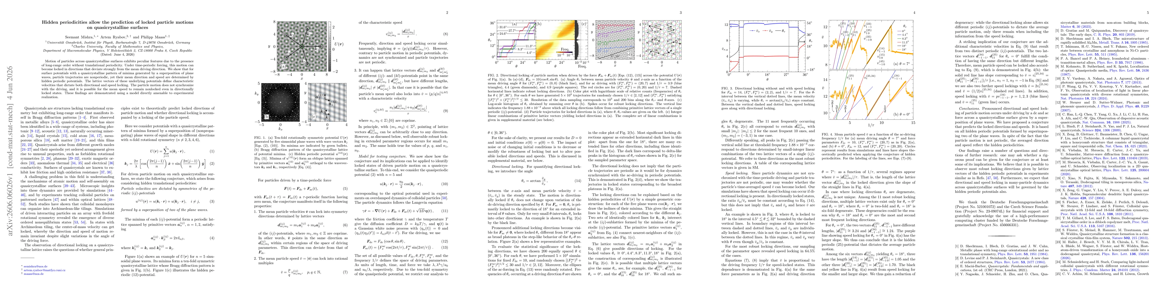Thumbnail for Hidden periodicities allow the prediction of locked particle motions on quasicrystalline surfaces