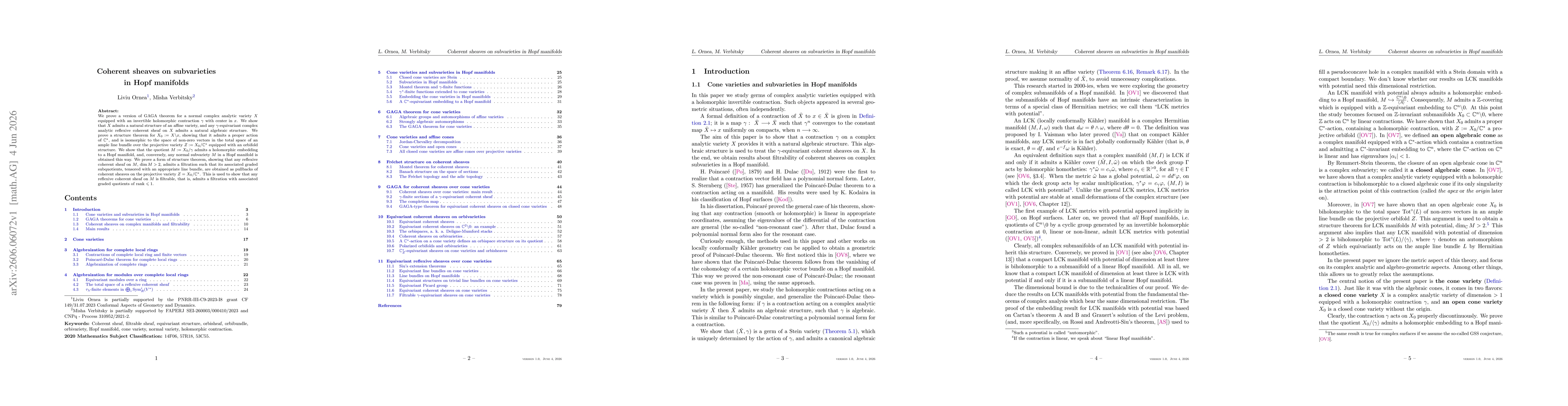 Thumbnail for Coherent sheaves on subvarieties in Hopf manifolds