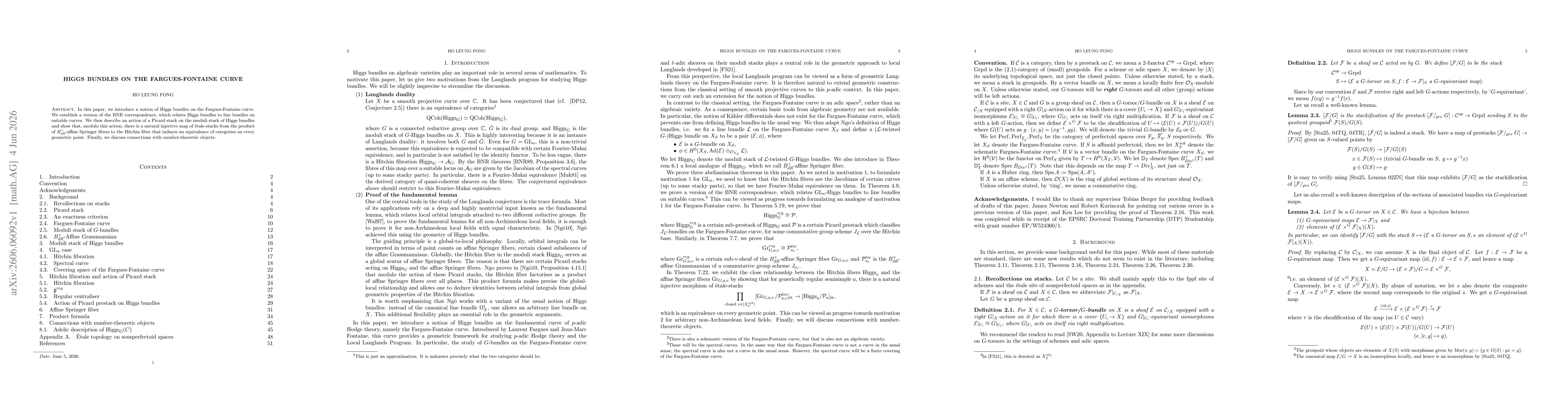 Thumbnail for Higgs bundles on the Fargues-Fontaine curve