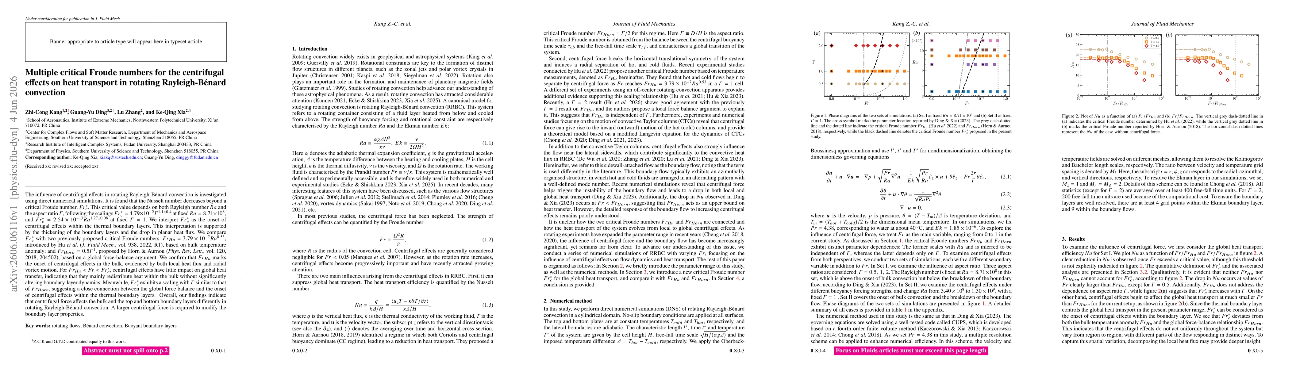 Thumbnail for Multiple critical Froude numbers for the centrifugal effects on heat transport in rotating Rayleigh-Bénard convection