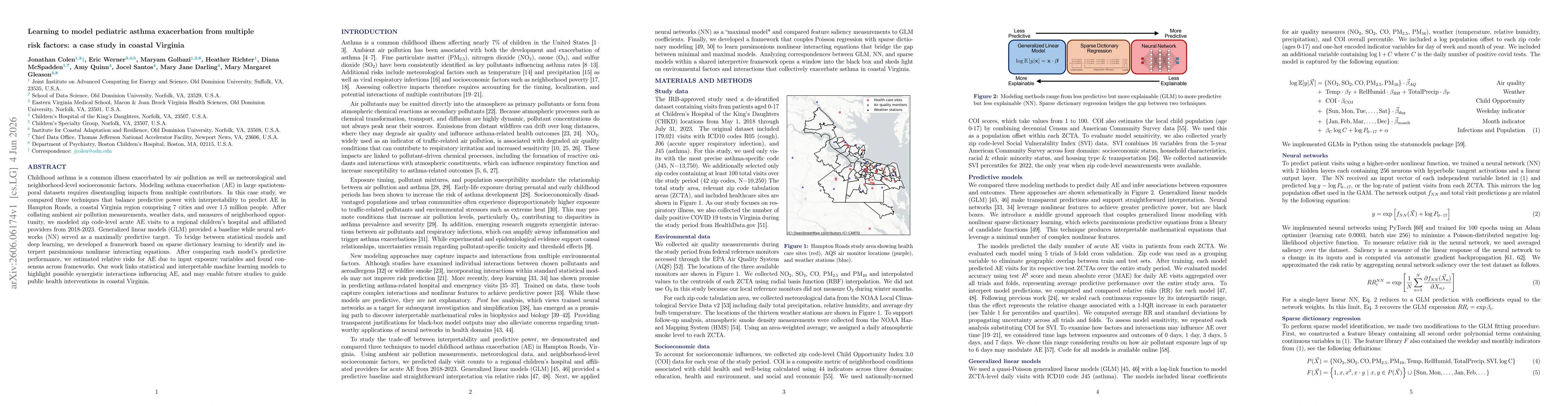 Thumbnail for Learning to model pediatric asthma exacerbation from multiple risk factors: a case study in coastal Virginia