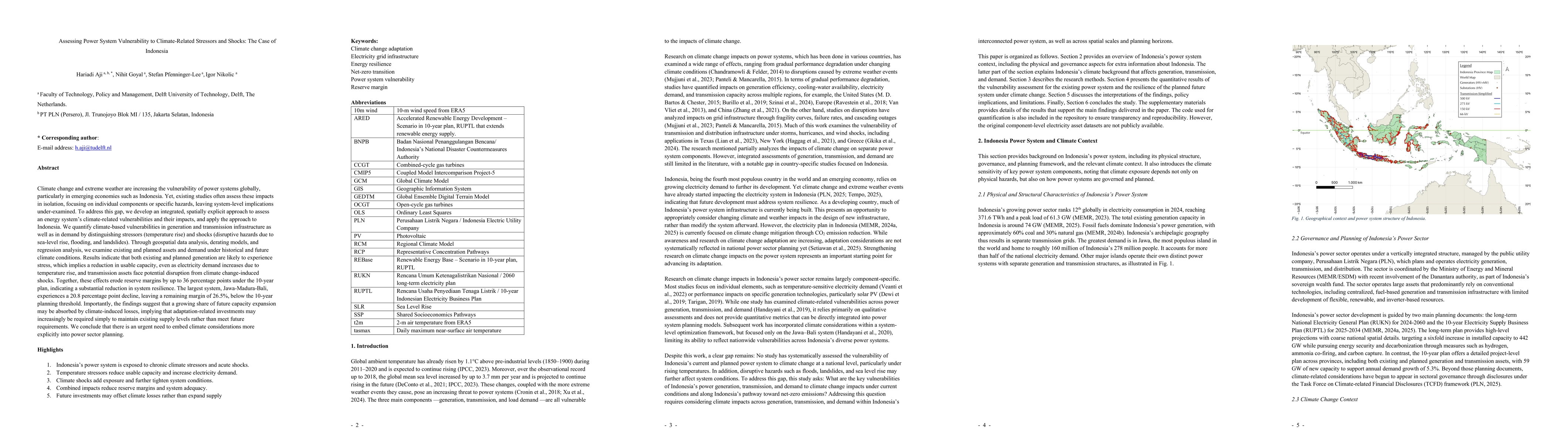 Thumbnail for Assessing Power System Vulnerability to Climate-Related Stressors and Shocks: The Case of Indonesia