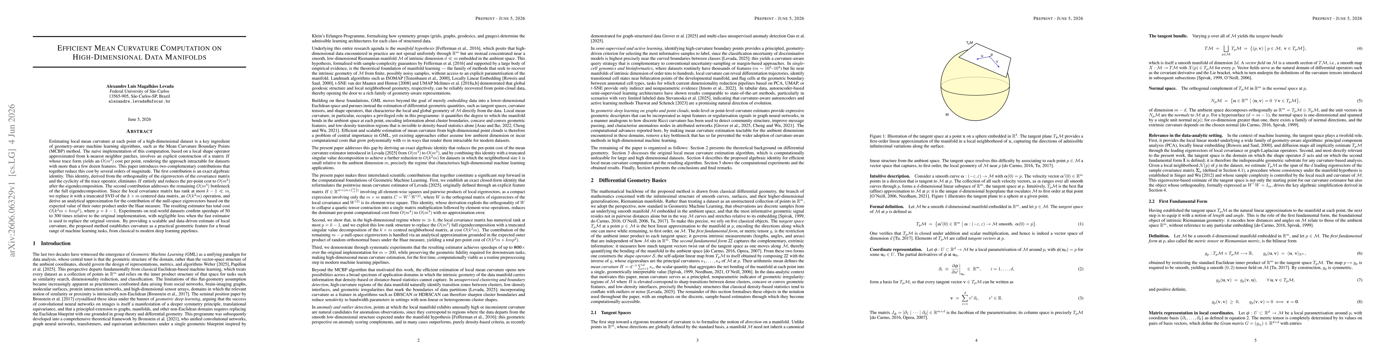 Thumbnail for Efficient Mean Curvature Computation on High-Dimensional Data Manifolds