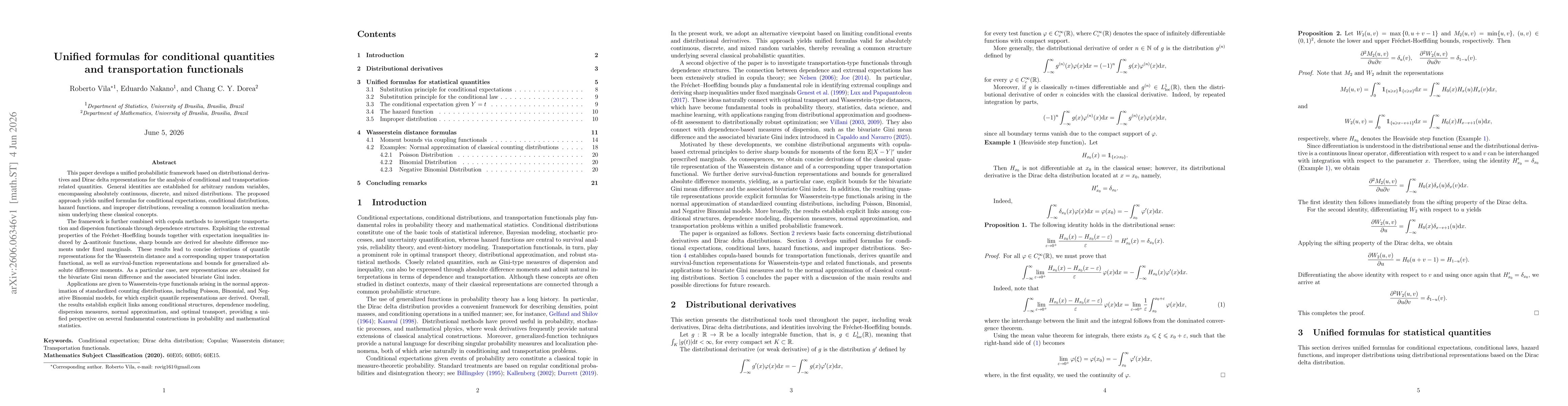 Thumbnail for Unified formulas for conditional quantities and transportation functionals