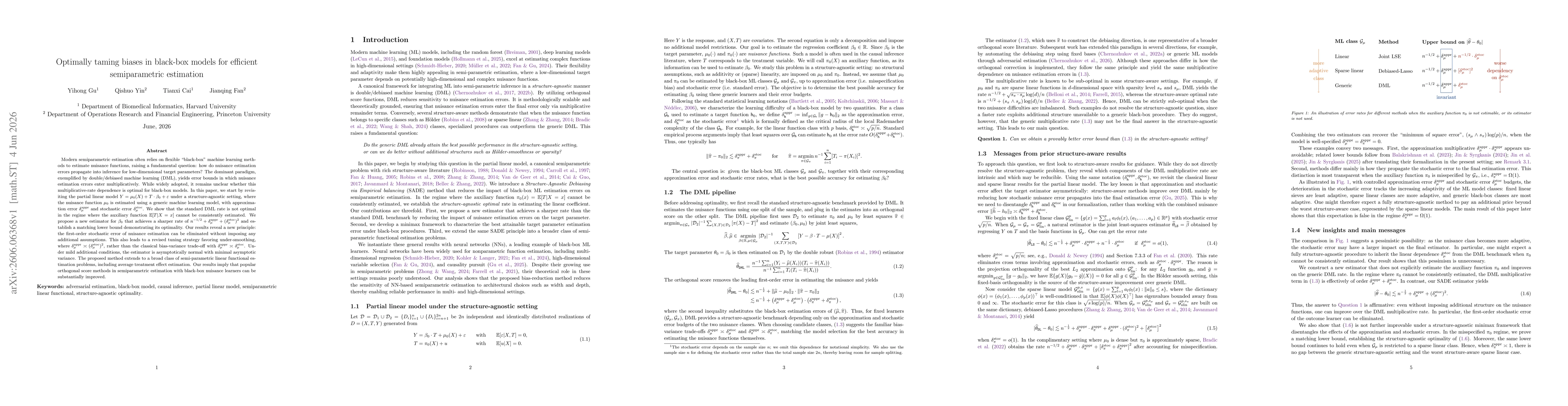 Thumbnail for Optimally taming biases in black-box models for efficient semiparametric estimation
