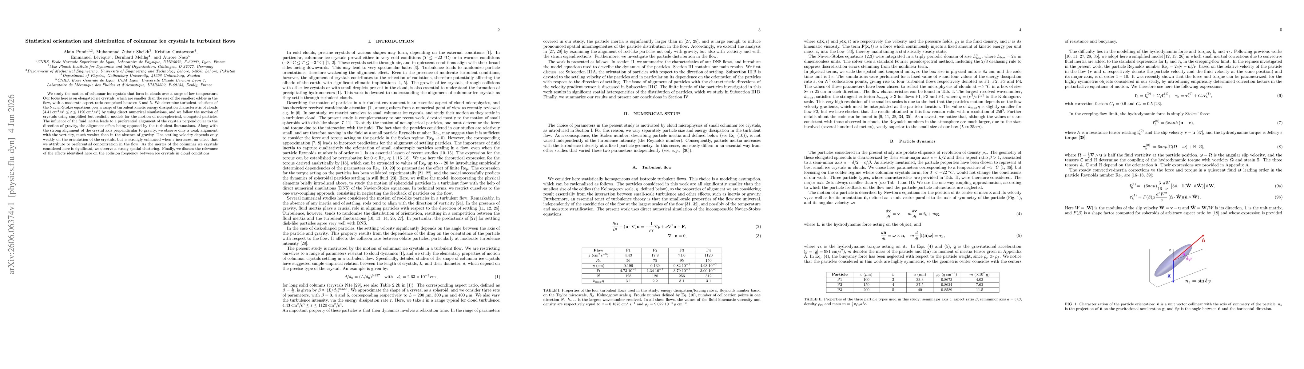Thumbnail for Statistical orientation and distribution of columnar ice crystals in turbulent flows