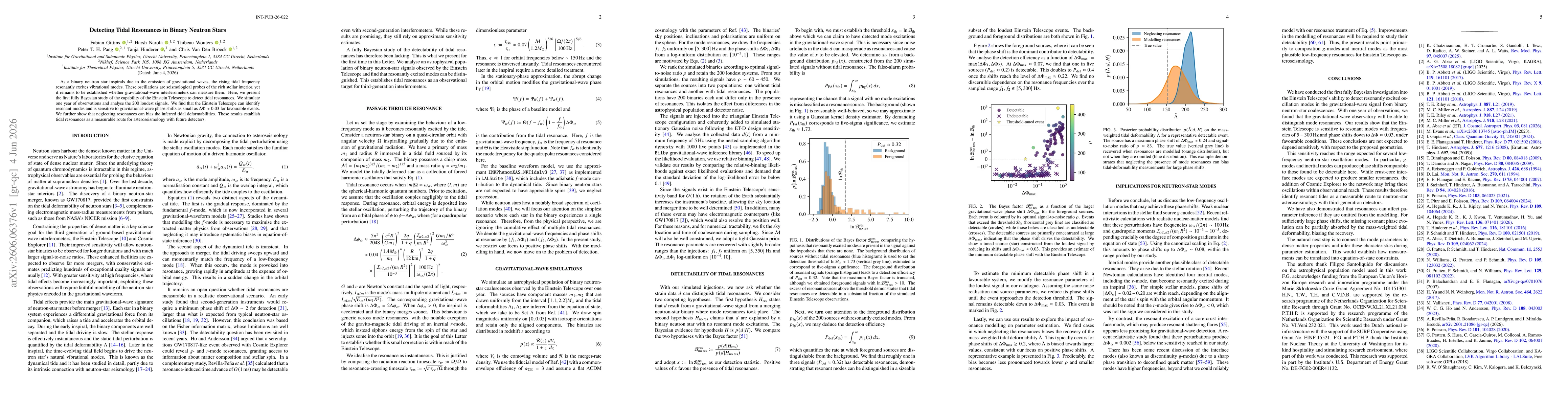 Thumbnail for Detecting Tidal Resonances in Binary Neutron Stars