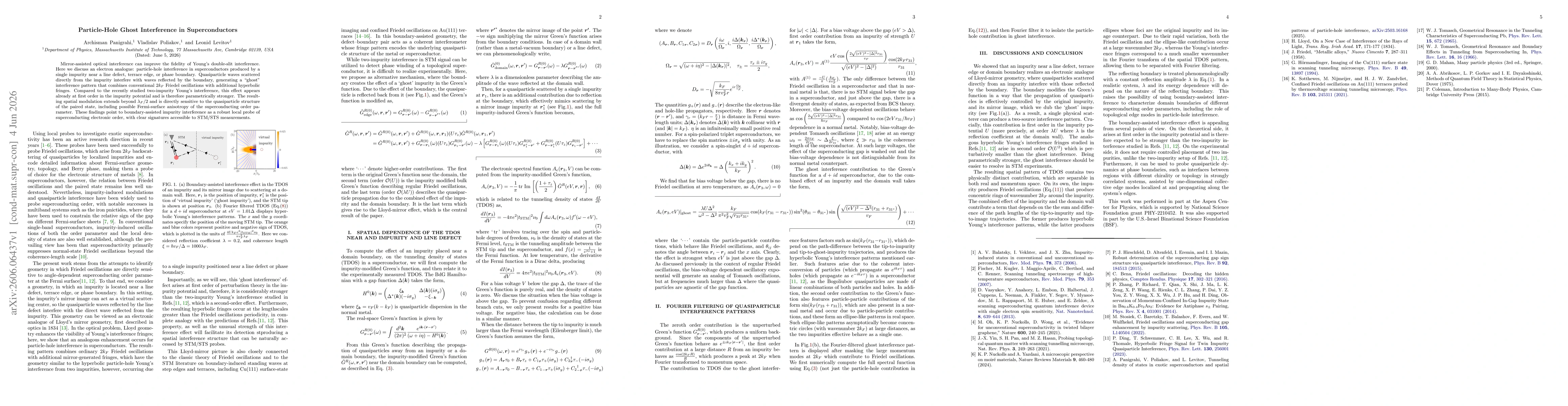 Thumbnail for Particle-Hole Ghost Interference in Superconductors