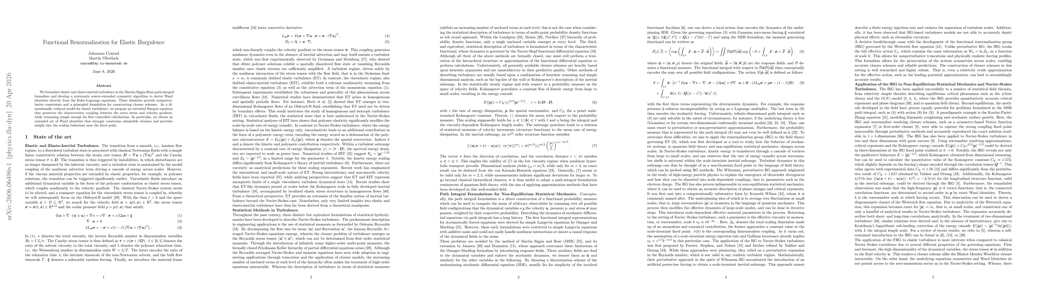 Thumbnail for Functional Renormalization for Elastic Burgulence