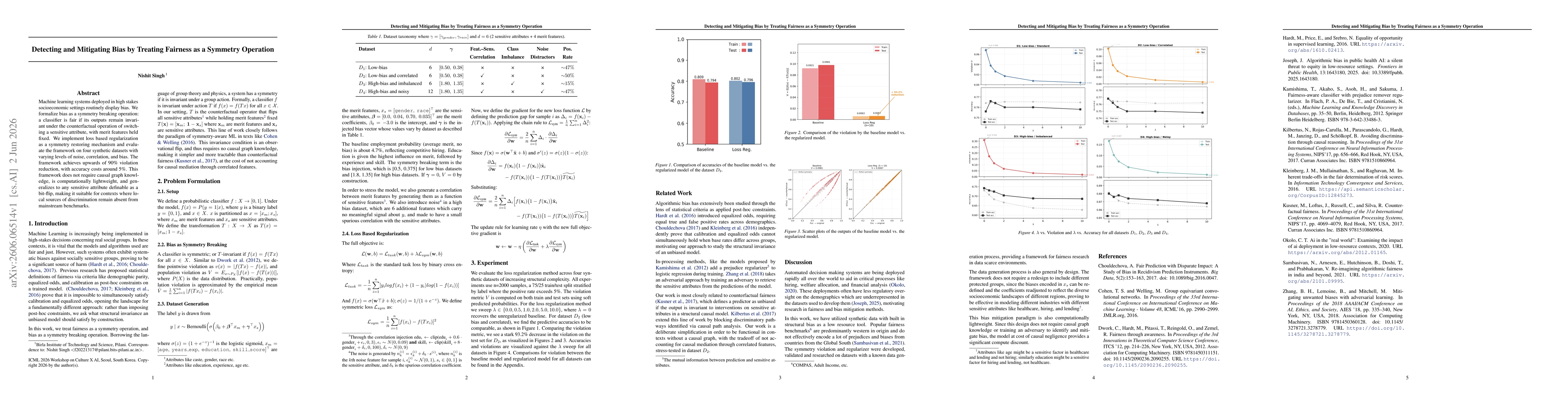 Thumbnail for Detecting and Mitigating Bias by Treating Fairness as a Symmetry Operation