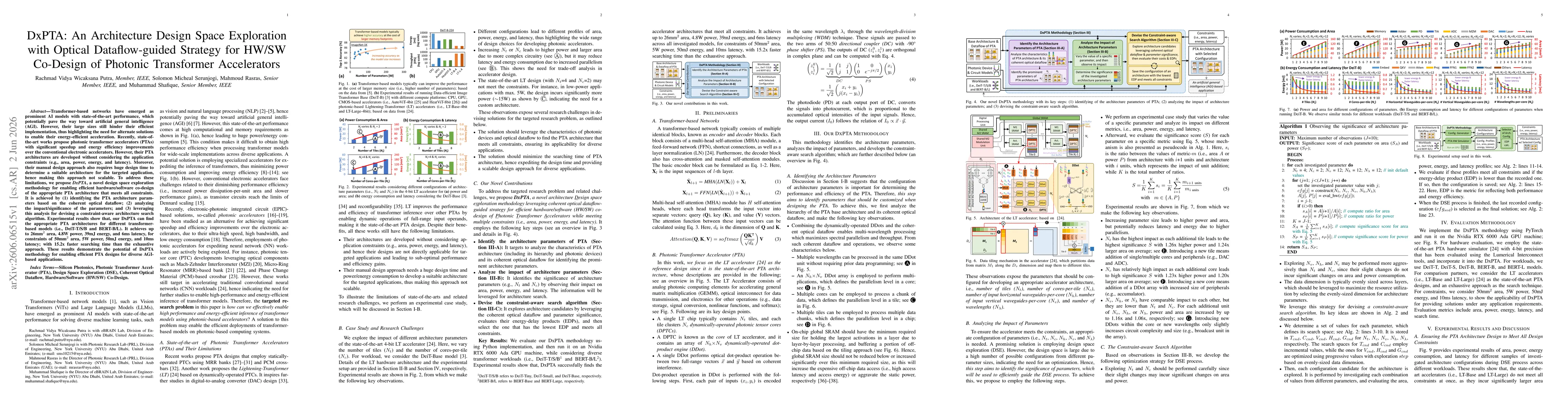 Thumbnail for DxPTA: An Architecture Design Space Exploration with Optical Dataflow-guided Strategy for HW/SW Co-Design of Photonic Transformer Accelerators