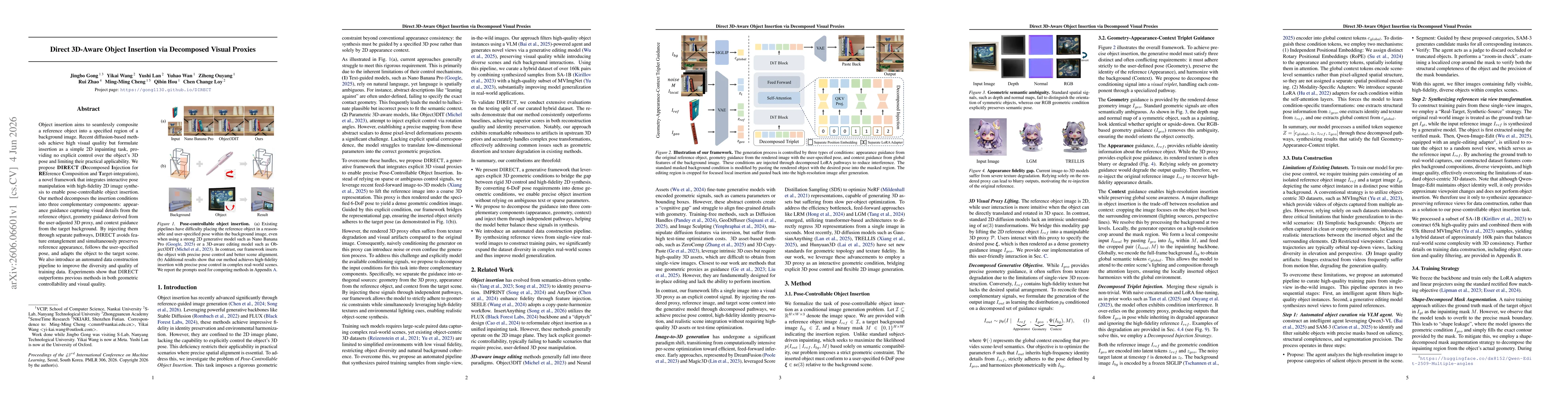 Thumbnail for Direct 3D-Aware Object Insertion via Decomposed Visual Proxies