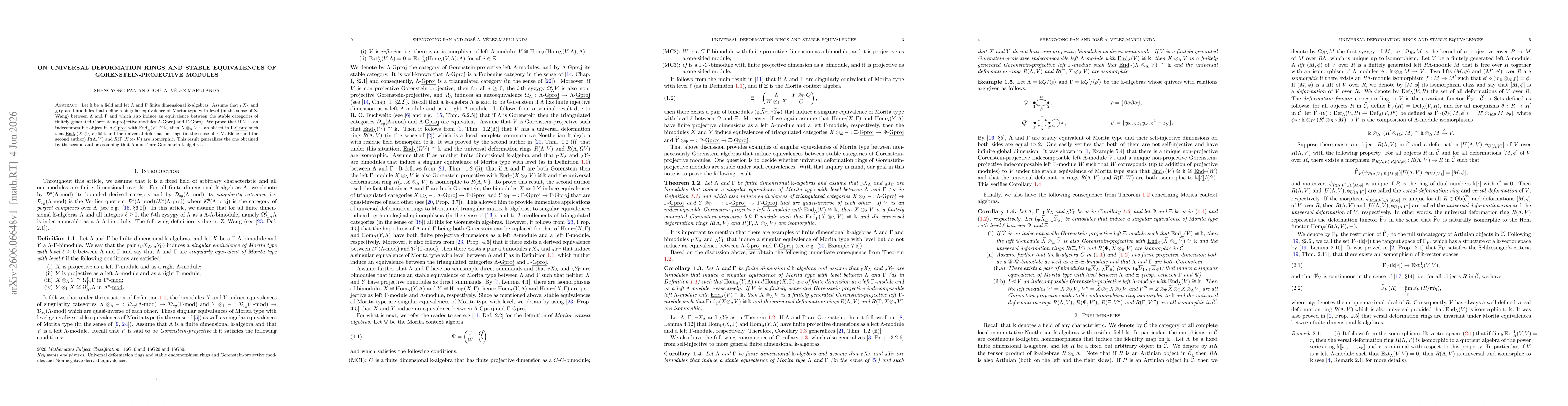 Thumbnail for On universal deformation rings and stable equivalences of Gorenstein-projective modules