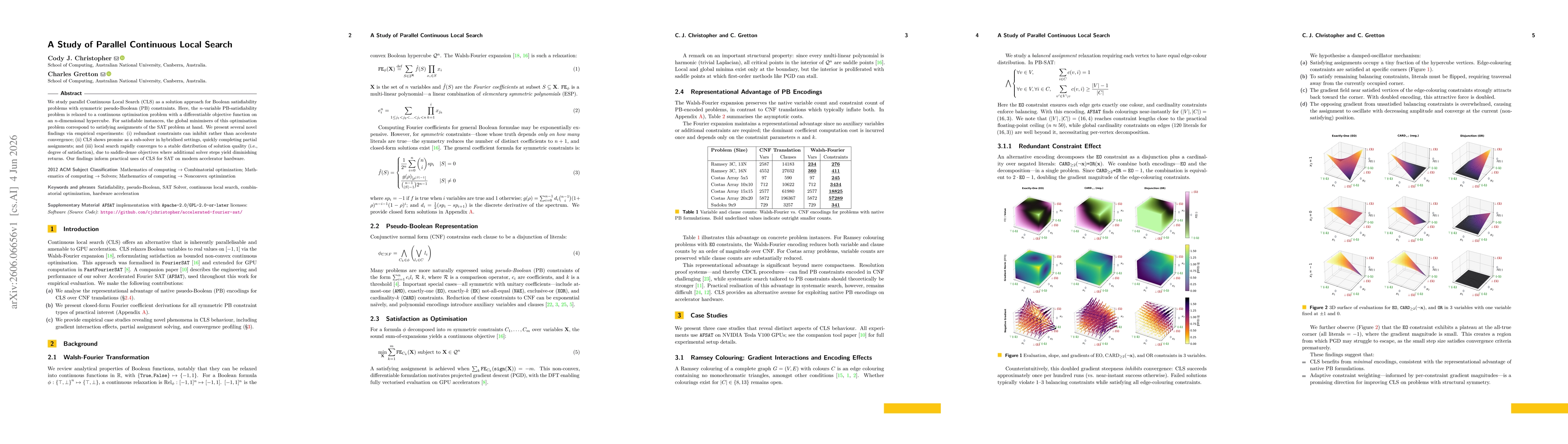 Thumbnail for A Study of Parallel Continuous Local Search