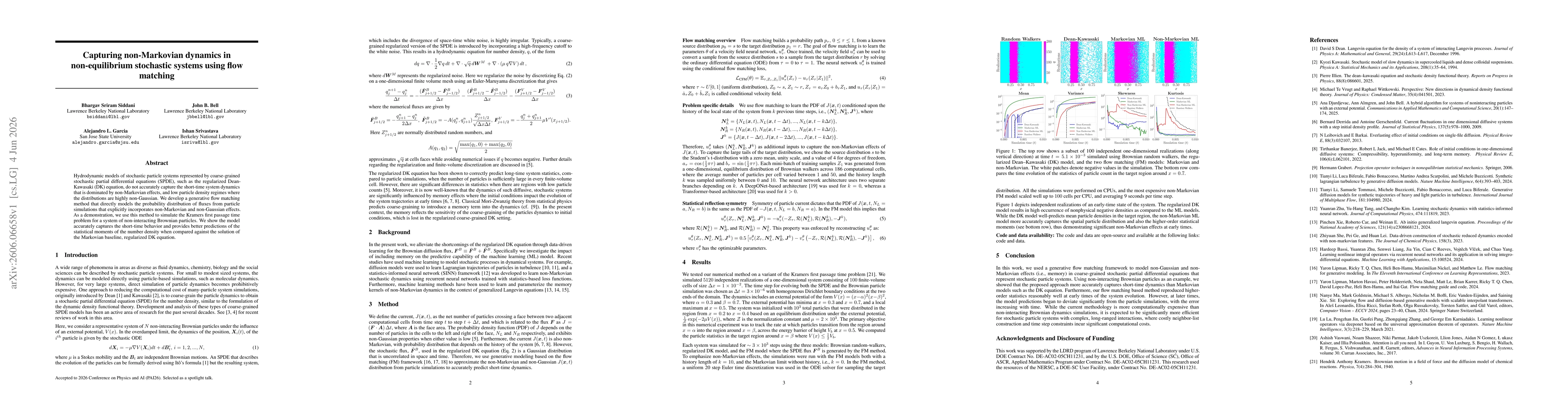 Thumbnail for Capturing non-Markovian dynamics in non-equilibrium stochastic systems using flow matching