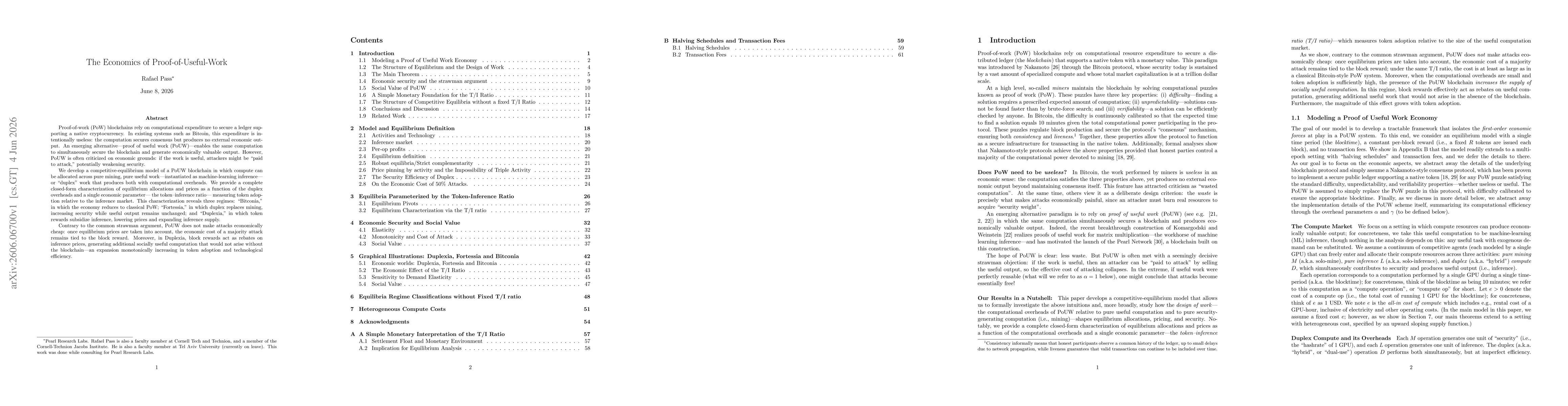 Thumbnail for The Economics of Proof-of-Useful-Work