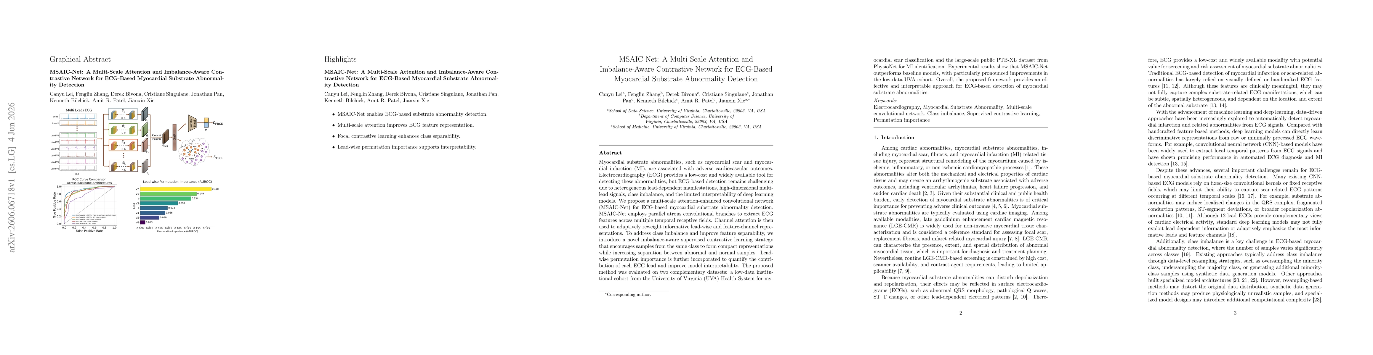 Thumbnail for MSAIC-Net: A Multi-Scale Attention and Imbalance-Aware Contrastive Network for ECG-Based Myocardial Substrate Abnormality Detection