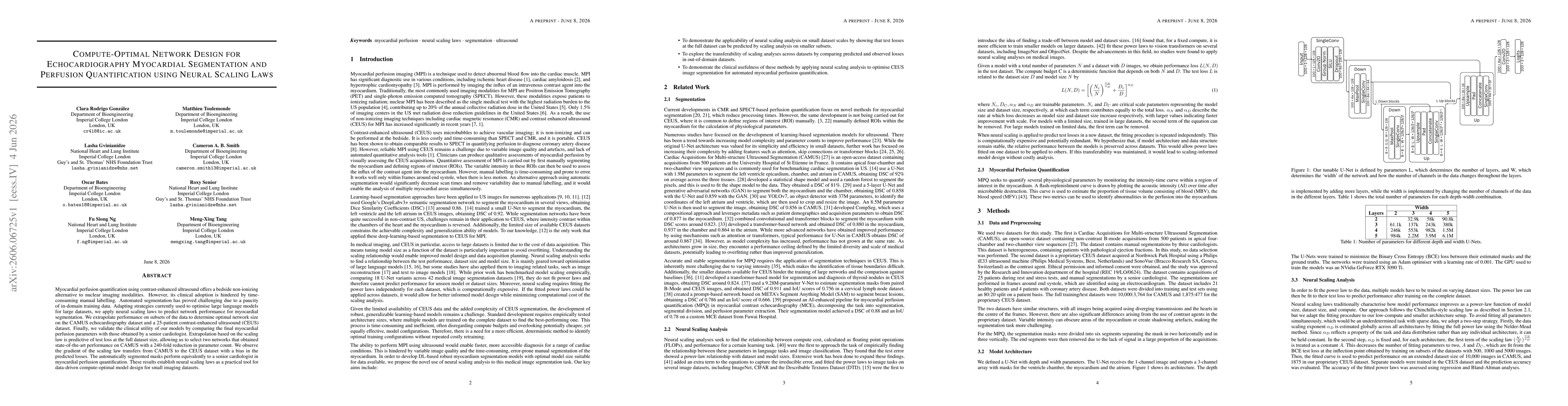 Thumbnail for Compute-Optimal Network Design for Echocardiography Myocardial Segmentation and Perfusion Quantification using Neural Scaling Laws