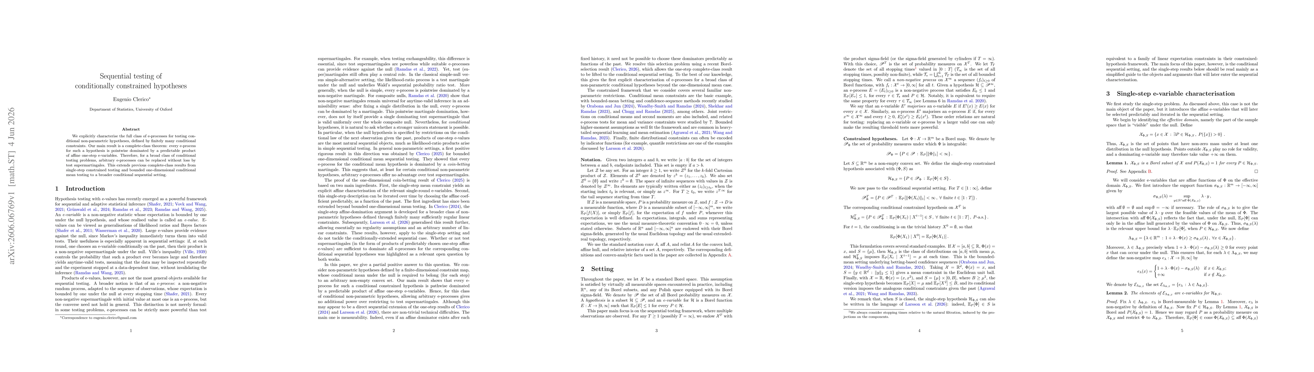 Thumbnail for Sequential testing of conditionally constrained hypotheses