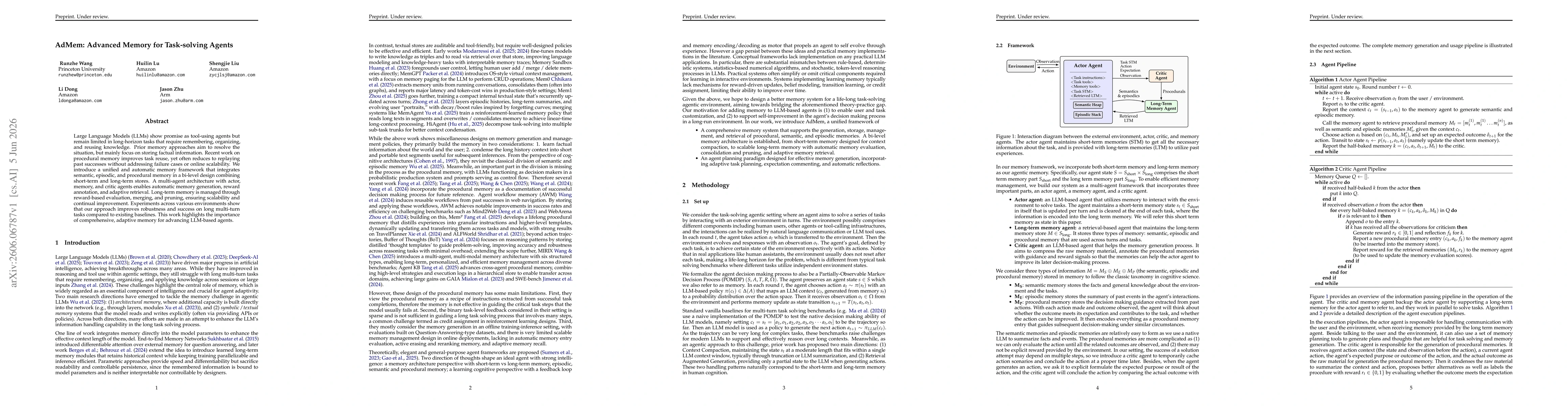 Thumbnail for AdMem: Advanced Memory for Task-solving Agents