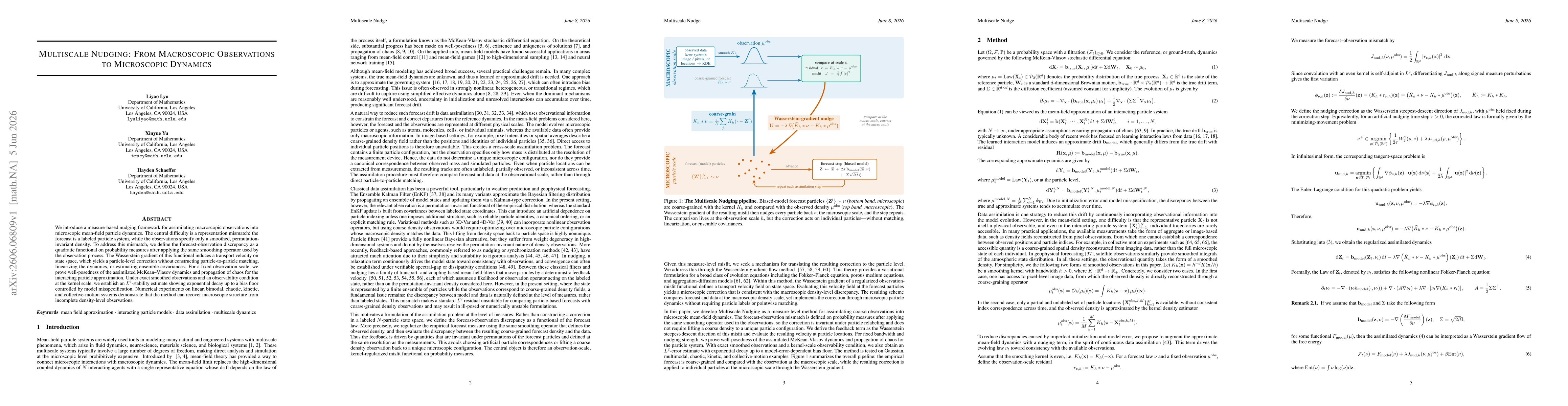 Thumbnail for Multiscale Nudging: From Macroscopic Observations to Microscopic Dynamics