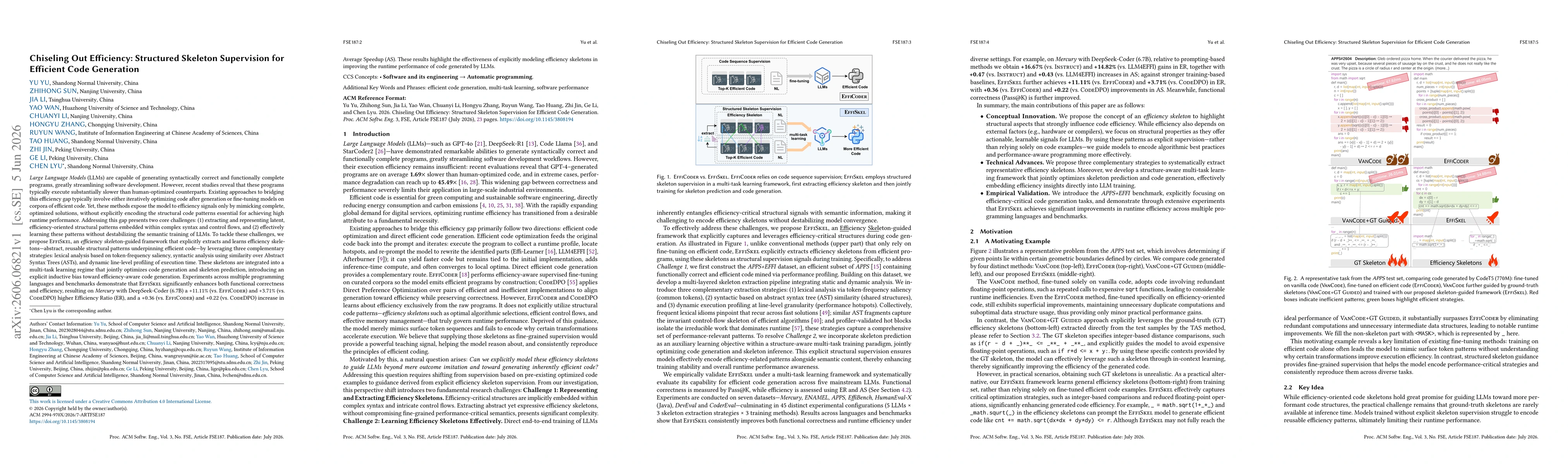 Thumbnail for Chiseling Out Efficiency: Structured Skeleton Supervision for Efficient Code Generation