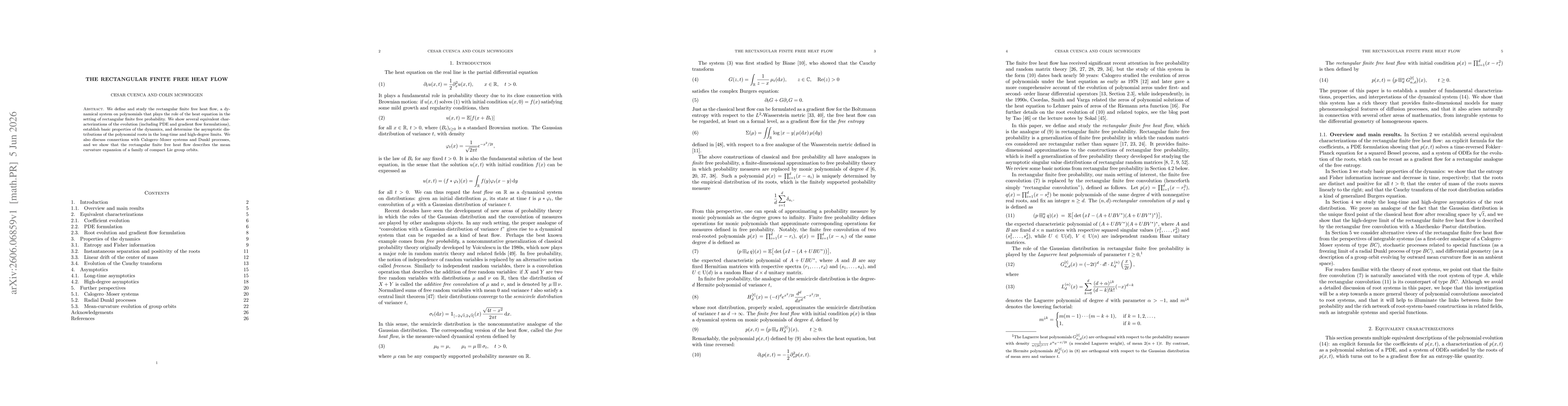 Thumbnail for The Rectangular Finite Free Heat Flow
