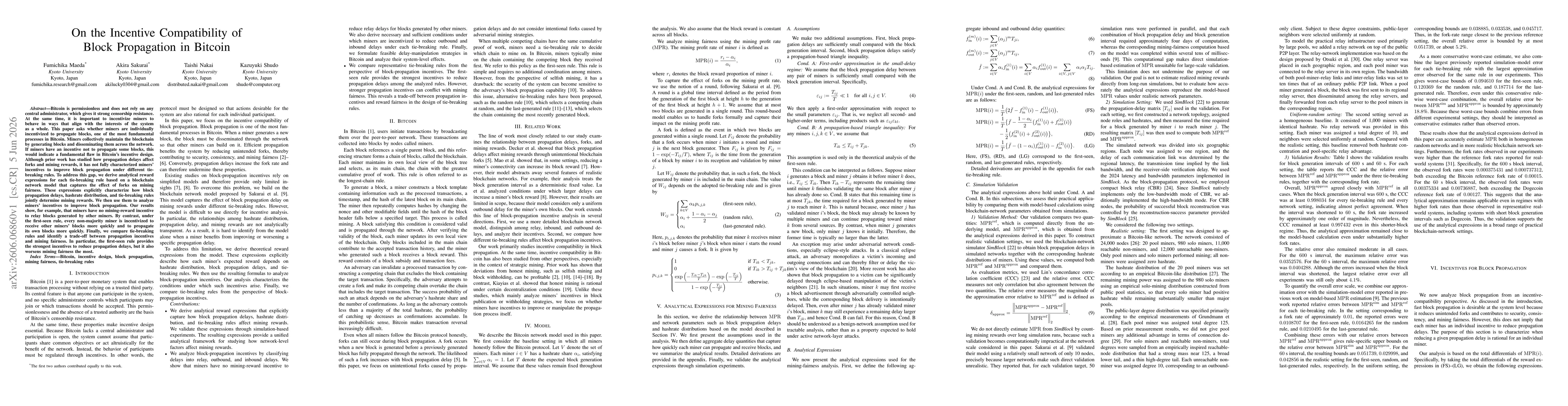 Thumbnail for On the Incentive Compatibility of Block Propagation in Bitcoin