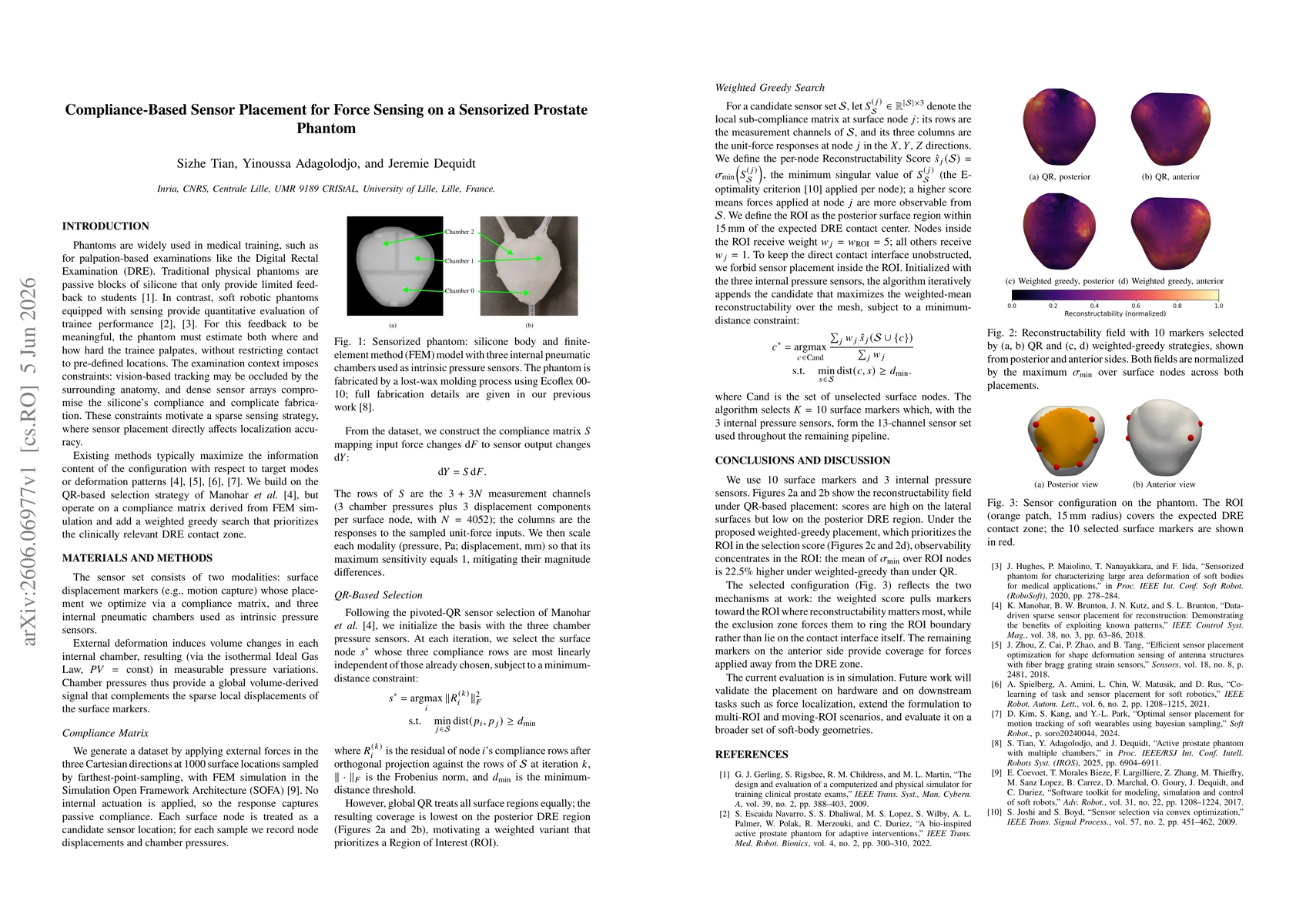 Thumbnail for Compliance-Based Sensor Placement for Force Sensing on a Sensorized Prostate Phantom
