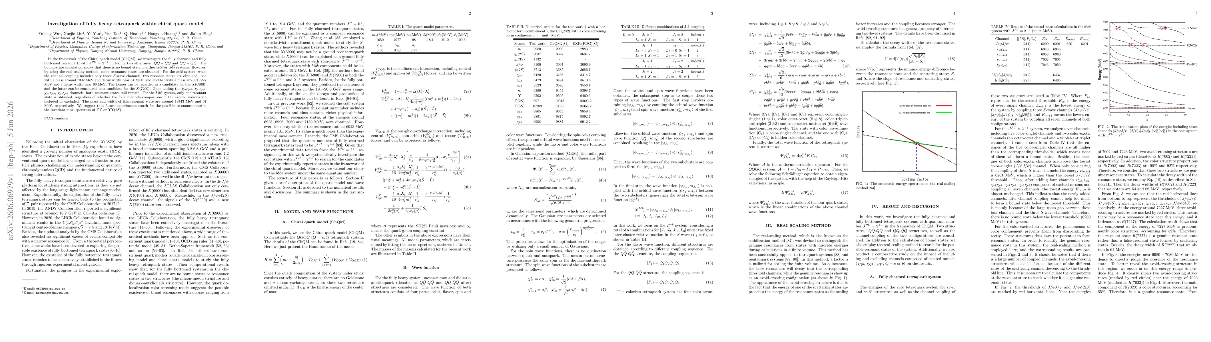 Thumbnail for Investigation of fully heavy tetraquark within chiral quark model