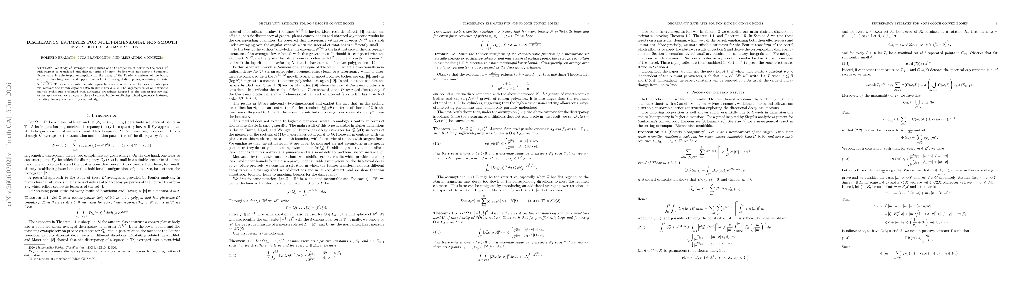 Thumbnail for Discrepancy estimates for multi-dimensional non-smooth convex bodies: a case study