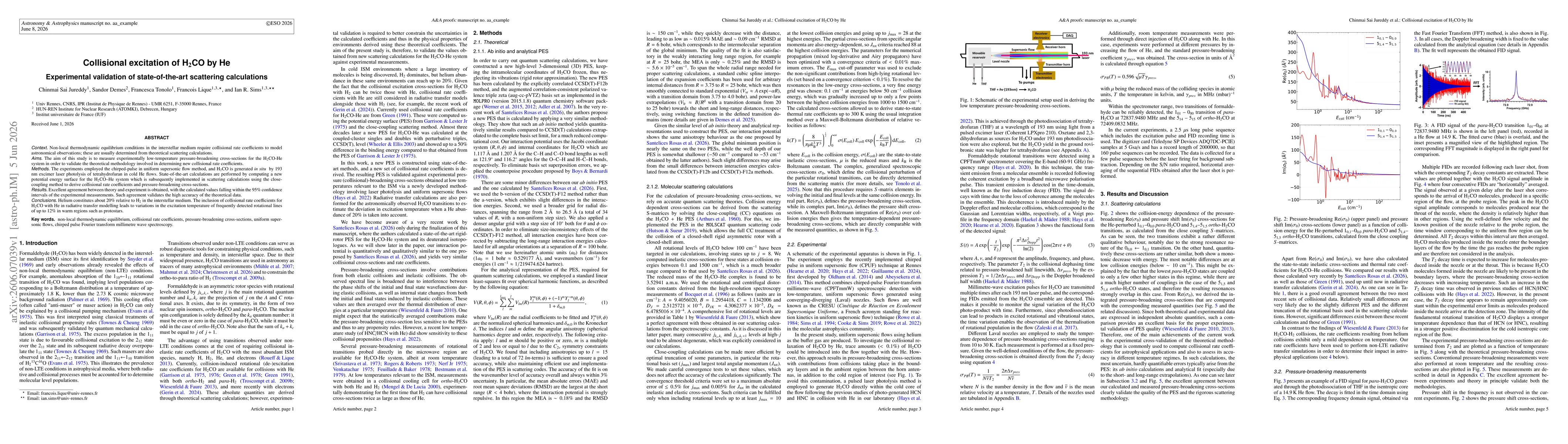 Thumbnail for Collisional excitation of H$_2$CO by He: Experimental validation of state-of-the-art scattering calculations